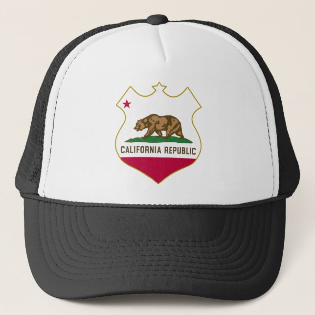 California-Republic-shield.png Truckerkappe (Vorderseite)