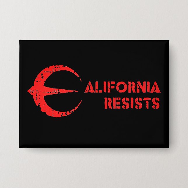California Resistency Button 3,5" x 2,5" (Vorderseite)