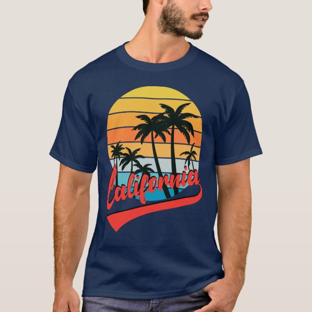California Retro Sunset T - Shirt (Vorderseite)