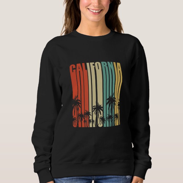 California Retro  Surfer Beach Cali Venice Summer Sweatshirt (Vorderseite)