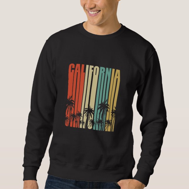 California Retro  Surfer Beach Cali Venice Summer Sweatshirt (Vorderseite)