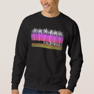 California Retro Vintag Beach Surf Sunset 70er 80e Sweatshirt