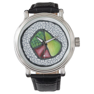 California Roll Japanese Food Sushi Rolls Watch Armbanduhr