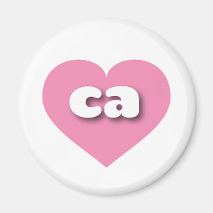 California rosa heart - I Liebe ca Magnet