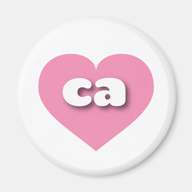 California rosa heart - I Liebe ca Magnet (Vorne)