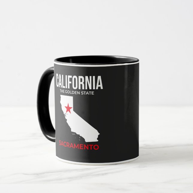 California, Sacramento – The Golden State, USA Tasse (Vorderseite Links)
