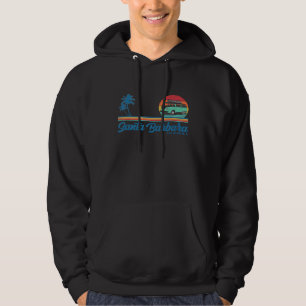 California Santa Barbara Retro Surfer Premium Hoodie