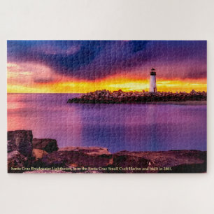 California Santa Cruz Breakwater Lighthouse Puzzle
