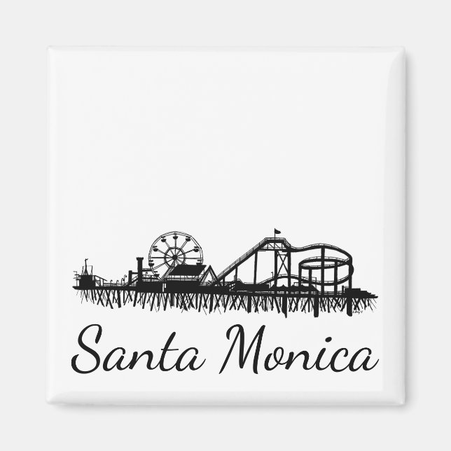 California Santa Monica CA Pier Beach Ferris Wheel Magnet (Vorne)