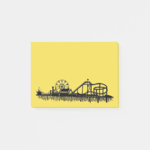 California Santa Monica CA Pier Beach Ferris Wheel Post-it Klebezettel
