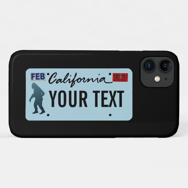 California Sasquatch License Plate Case-Mate iPhone Hülle (Rückseite (Horizontal))