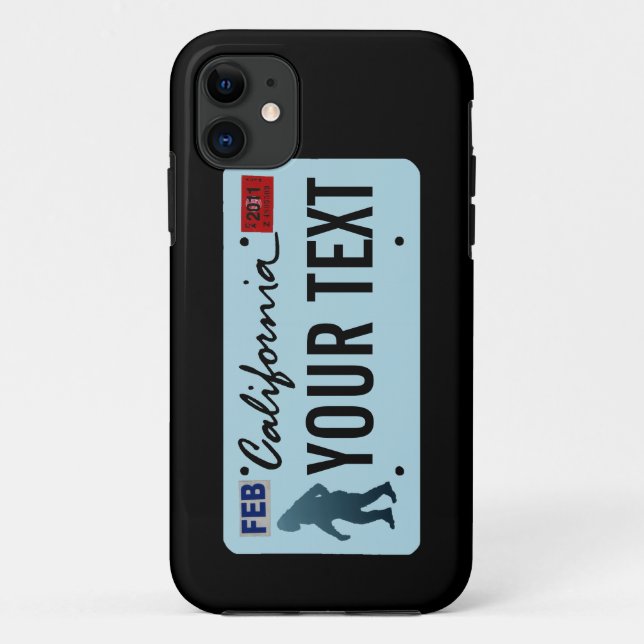 California Sasquatch License Plate Case-Mate iPhone Hülle (Rückseite)