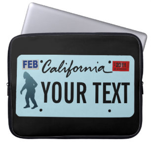 California Sasquatch License Plate Laptopschutzhülle