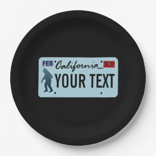 California Sasquatch License Plate Pappteller