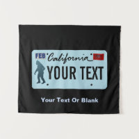 California Sasquatch License Plate