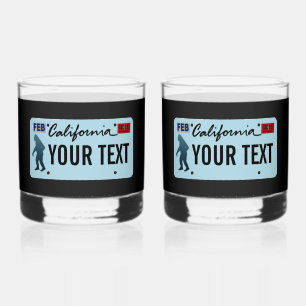 California Sasquatch License Plate Whiskyglas