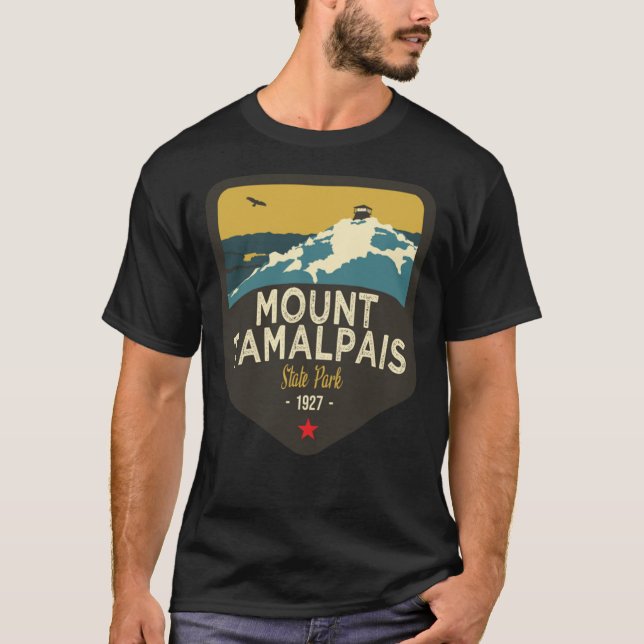 California Schätze Abzeichen 9 von 10 - Monte Tama T-Shirt (Vorderseite)