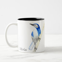 California Scrub Jay Zweifarbige Tasse