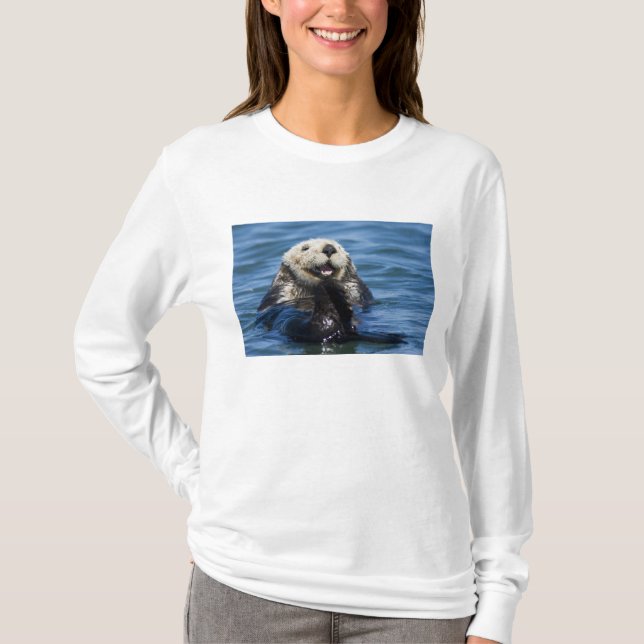 California Sea Otter Enhydra lutris) grooms T-Shirt (Vorderseite)