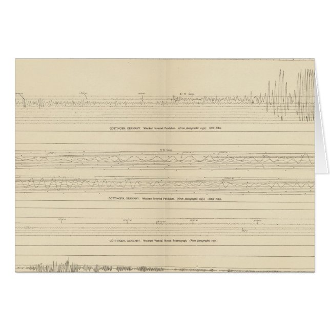 California Seismogramme 12 (Vorderseite (Horizontal))
