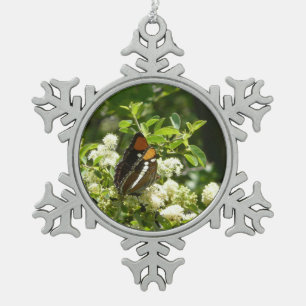 California Sister Butterfly in Yosemite Schneeflocken Zinn-Ornament