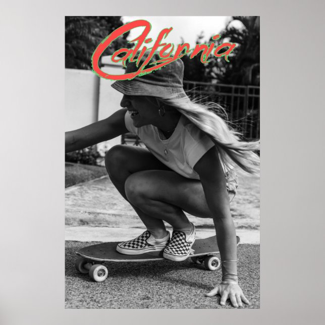 California Skater Girl Poster (Vorne)