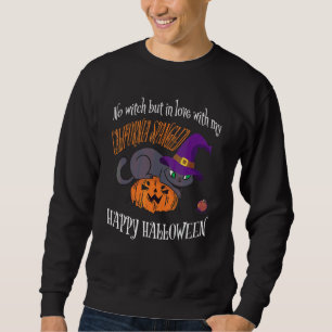 California Spangled Katze nicht eine Hexe Hallowee Sweatshirt