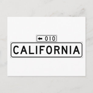 California St., San Francisco Street Sign Postkarte