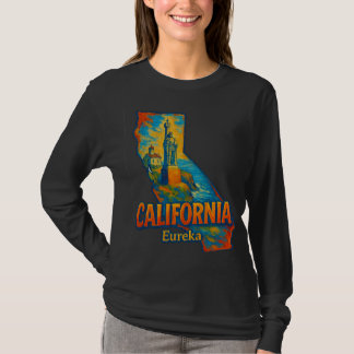 California Staat Artistic T - Shirt - Oil Paint Br