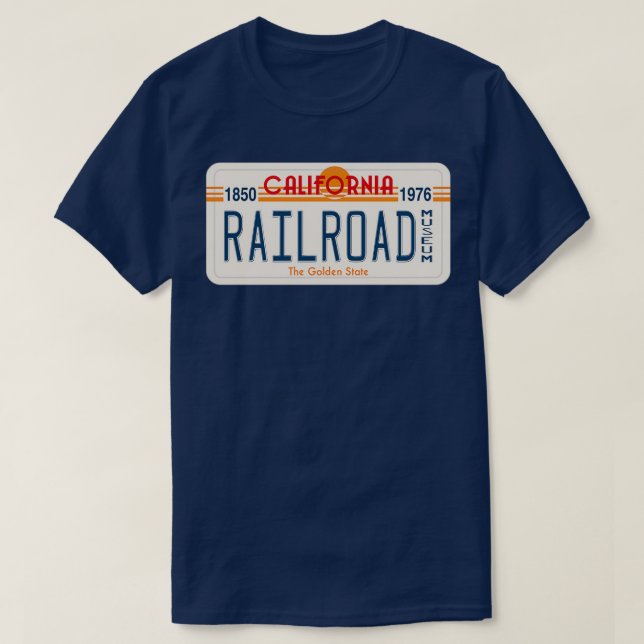 California Staat Eisenbahn Museum Schloss Montebel T-Shirt (Design vorne)
