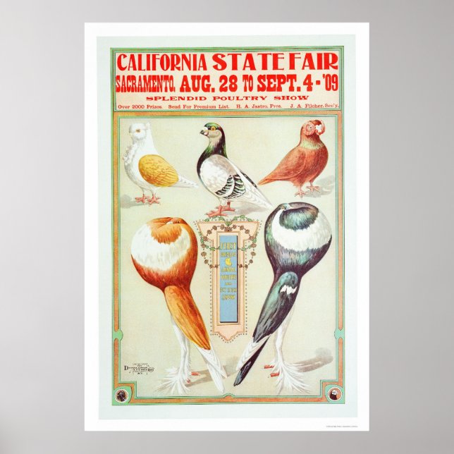 California Staat Fair 1909 Poster (Vorne)