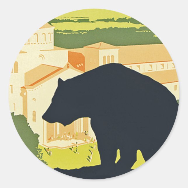 California Staat Fair Runder Aufkleber (Vorderseite)