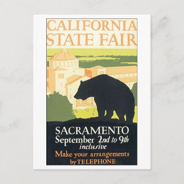 California Staat Fair Sacramento Postkarte (Vorderseite)
