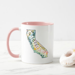 California Staat Karte Tasse