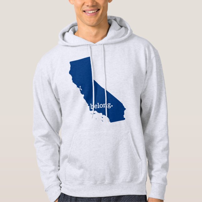 California Staat Map Belong Hoodie (Vorderseite)