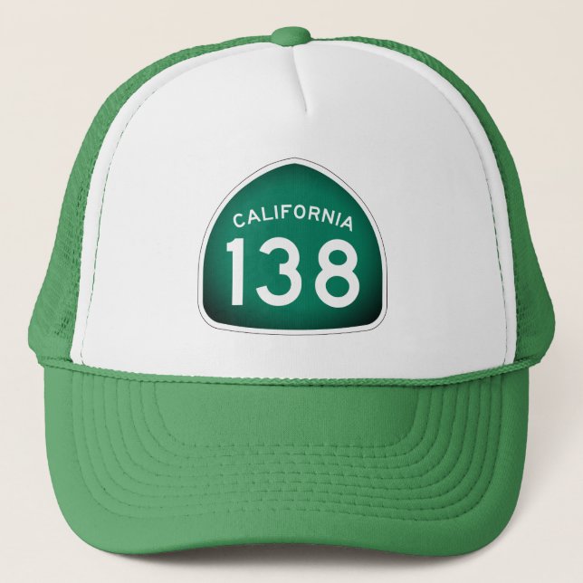 California Staat Route 138 Truckerkappe (Vorderseite)