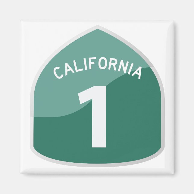 California Staat Route 1 Pazifikküste Highway Magnet (Vorne)