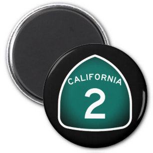 California Staat Route 2 Magnet