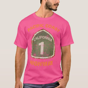 California Staat Route One Pacific Coast Highway S T-Shirt