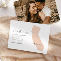California Staat Save the Date Card