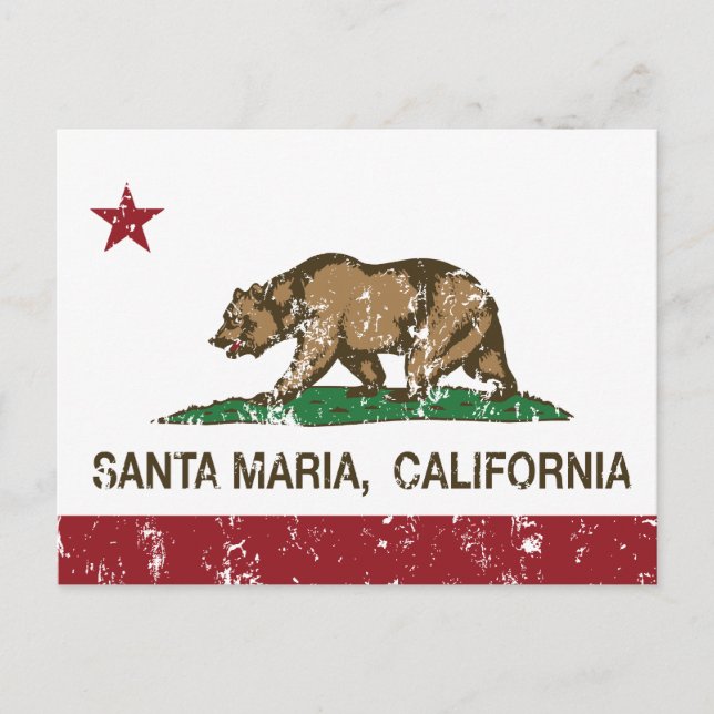 California Staaten Santa Maria Postkarte (Vorderseite)
