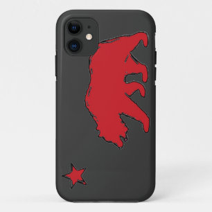 California Staatsflagge Rot Grauen Bären iPhone 5  Case-Mate iPhone Hülle