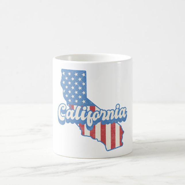 California Stars & Stripes Silhouette Kaffeetasse (Mittel)
