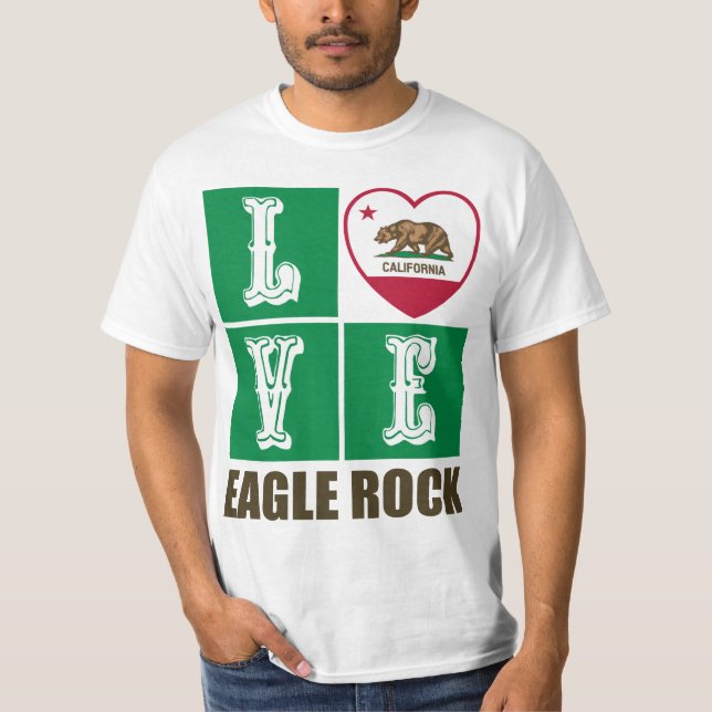 California State Flag Heagle Rock T-Shirt (Vorderseite)