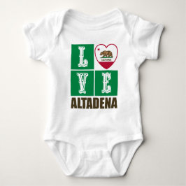 California State Flag Heart Altadena Baby Strampler
