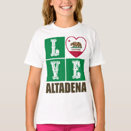 California State Flag Heart Altadena T-Shirt