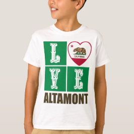 California State Flag Heart Altamont T-Shirt