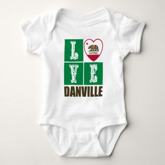 California State Flag Heart Danville Baby Strampler