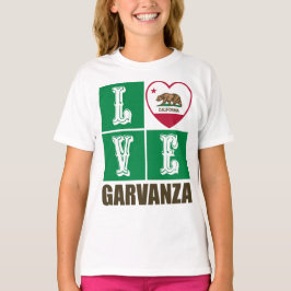 California State Flag Heart Garvanza T-Shirt