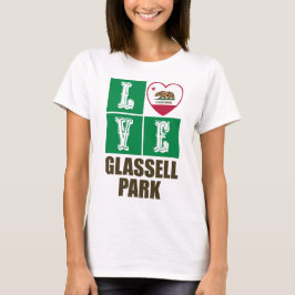 California State Flag Heart Glassell Park T-Shirt